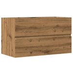 vidaXL Armoire d'évier chêne artisanal 90x38 5x45 cm bois d'ingénierie