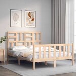 vidaXL Cadre de lit sans matelas 140x190 cm bois de pin massif