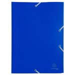 Chemise À Élastique 3 Rabats Polypropylène 4/10e Opaque Eco - A4 - Bleu - X 30 - Exacompta