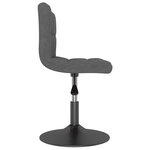 vidaXL Chaises pivotantes à manger lot de 6 gris foncé velours