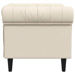 vidaXL Fauteuil Chesterfield lin