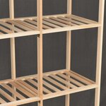 vidaXL Garde-robe Gris 173x40x170 cm Tissu