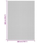 vidaXL Tapis de sol de camping crème 6x3 m