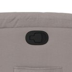 vidaXL Fauteuil inclinable Taupe Tissu