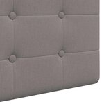vidaXL Tête de lit suspendue Taupe Tissu
