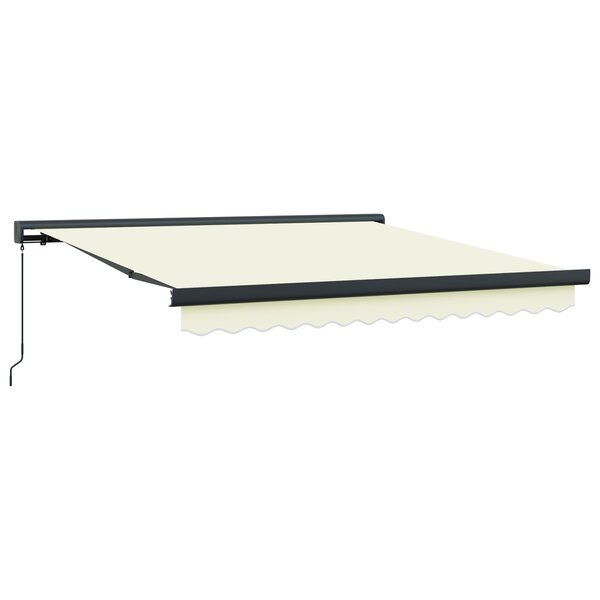 vidaXL Auvent rétractable manuel crème 300x250 cm