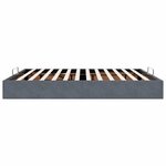 vidaXL Cadre de lit ottoman sans matelas gris foncé 200x200 cm velours