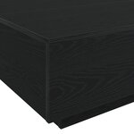 vidaXL Table Basse Chêne noir 55 x 55 x 31 cm Bois d'ingénierie