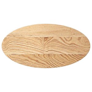 vidaXL Dessus de table 80x40x4 cm bois de chêne massif ovale