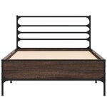 vidaXL Cadre de lit sans matelas chêne marron 90x190 cm