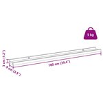 vidaXL Étagère Murale 2 Pièces Beige 100 x 9 x 3 cm Bois d'ingénierie