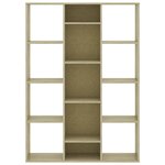 vidaXL Séparateur de pièce/Bibliothèque Chêne sonoma 100x24x140 cm