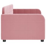 vidaXL Lit de repos sans matelas rose 80x200 cm velours