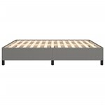 vidaXL Cadre de lit sans matelas gris foncé 180x200 cm tissu