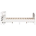 vidaXL Cadre de lit sans matelas blanc 120x190 cm bois de pin massif