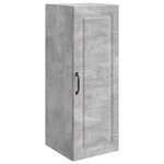 vidaXL Armoire Murale 33 x 34 5 x 90 cm Bois d'ingénierie Gris béton