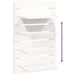 vidaXL Étagères de chevet murales 2 Pièces Blanc Bois de pin massif