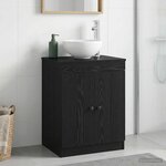 vidaXL Armoire de salle de bain Noir 54 x 41 x 70 cm Bois d'ingénierie