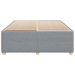 vidaXL Cadre de lit sans matelas gris clair 140x200 cm tissu