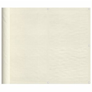 vidaXL Écran de balcon crème 90x800 cm 100  polyester oxford