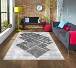 Tapis de salon ALYA 160 x 230 cm - Argenté