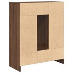 vidaXL Buffet avec tiroirs et portes chêne marron 73x31x90 cm