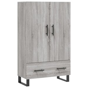 vidaXL Buffet haut sonoma gris 69 5x31x115 cm bois d'ingénierie