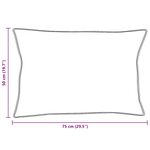 vidaXL Duvet d'été simple avec oreiller 2 Pièces Blanc Plume de canard