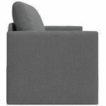 vidaXL Canapé-Lit Gris foncé 124 x 71 x 78 cm tissu