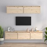 vidaXL Ensemble de meubles TV 5 Pièces bois massif de pin