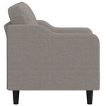 vidaXL Fauteuil Taupe 60 cm Tissu