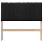 vidaXL Tête de lit capitonnée Noir 100 cm Pin massif