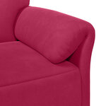 vidaXL Canapé 1 place Bordeaux 88 x 83 x 95 cm Velours
