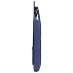 vidaXL Tête de lit suspendue Avec lumière LED Bleu police Velours