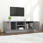 vidaXL Meuble TV Sonoma gris 102x35x36 5 cm Bois d'ingénierie