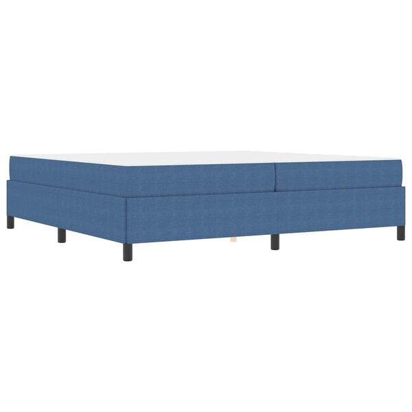 vidaXL Cadre de lit Bleu 200 x 200 cm Tissu en velours côtelé