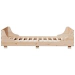 vidaXL Cadre de lit sans matelas 90x200 cm bois de pin massif