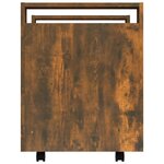 vidaXL Chariot de bureau Chêne fumé 60x45x60 cm Bois d'ingénierie