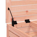 vidaXL Repose-pied de jardin avec coussin bois massif douglas