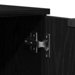 vidaXL Meuble TV Chêne noir 102 x 35 x 36 5 cm Bois d'ingénierie