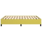 vidaXL Cadre de lit sans matelas vert 140x190 cm tissu