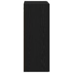 Étagère murale vidaXL Chêne noir 69 5x34x90 cm en bois composite