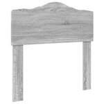 vidaXL Lit de Rangement Gris Sonoma 100 x 200 cm Bois d'ingénierie