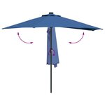 vidaXL Parasol de jardin Azur 294 x 150 x 224 cm tissu