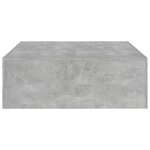 vidaXL Table basse gris béton 100x100x35 cm bois d'ingénierie