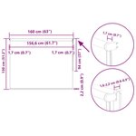 vidaXL Store enrouleur occultant rouge largeur du tissu 156 6 cm