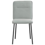 vidaXL Chaises à manger lot de 4 Gris clair Velours