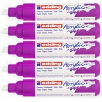 Marqueur acrylique large 5000 baie 5-10 mm x 5 EDDING