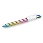 Stylo bille BIC 4 couleurs gradient rose clair
