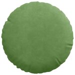 vidaXL Coussins de siège 2 Pièces Vert clair Ø 40 x 13 cm Velours
